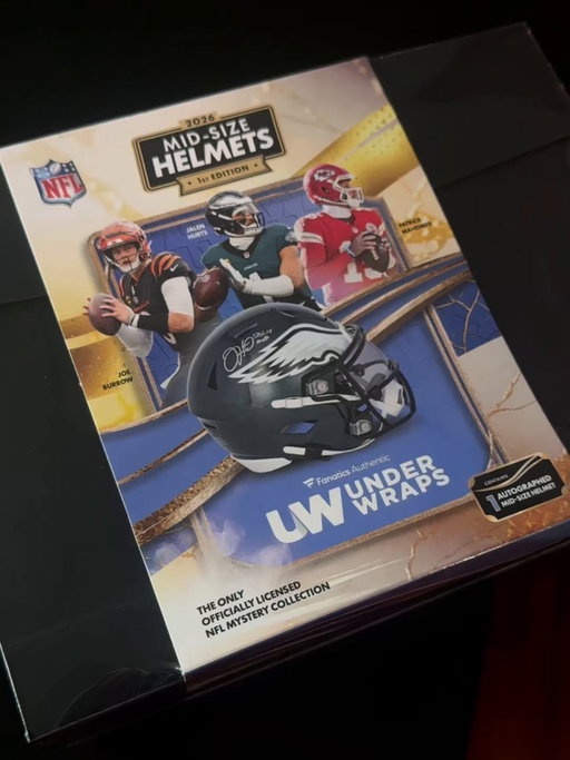 Unbox our first edition of #UnderWraps @NFL Midis with us 👀 

Follow us &amp; tag a friend in the comments for your chance to win this Philip Rivers signed @RiddellSports Mid-Sized helmet! 🏈 