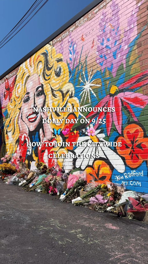 Today we are SO excited to announce that this 9/25 is officially Dolly Day in Nashville! 🦋🩷

#DollyDayNashville is a citywide celebration of Dolly's generosity, kindness, music and entrepreneurial spirit that has made her an enduring part of Nashville’s identity. The celebration is designed to give everyone a way to participate, whether you're Nashvillian, a visitor to Music City, a local business, musician, sports team, or a neighborhood looking for a way to come together! 🦋🩷

Ways Nashville is celebrating on 9/25:👇
http://www.instagram.com/p/DdZKrKbgKQO/