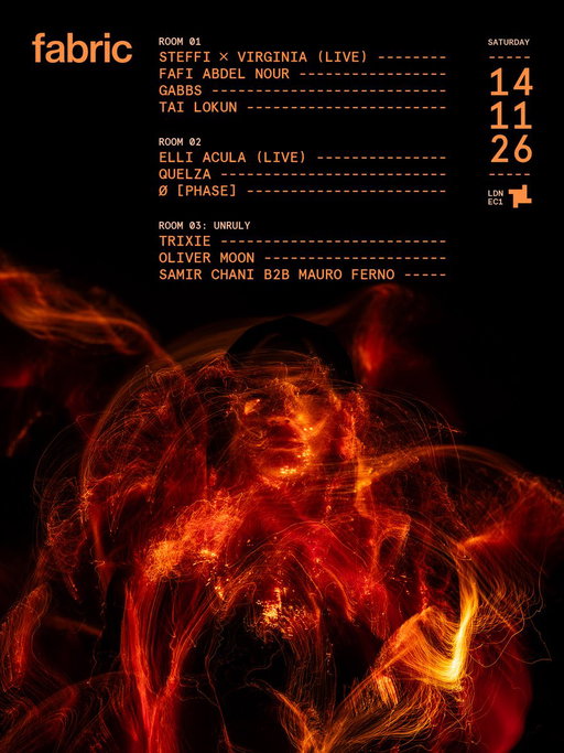 14th November at fabric. 