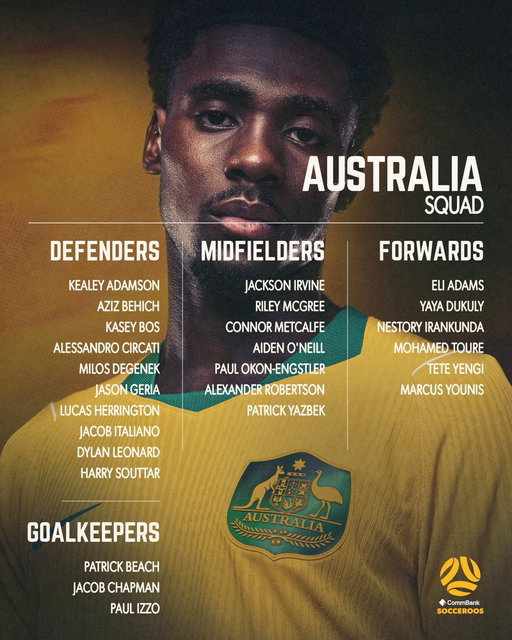 📋 Our squad to face Brazil is locked in! 🔒🇧🇷

💪 16 return from the #FIFAWorldCup
🧢 7 Potential debutants
👋 3 recalled to squad

#Socceroos #QLDFootballSeries2026 