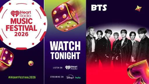 ARMY, THIS ONE’S FOR YOU. 💜 BTS is taking the #iHeartFestival2026 stage TONIGHT! 👀🔥

Stream the show LIVE on @DisneyPlus &amp; @hulu starting at 7:30pm PT!

Listen LIVE on iHeartRadio: https://bit.ly/iHeartFestival2026

@bts_bighit @BTS_twt 