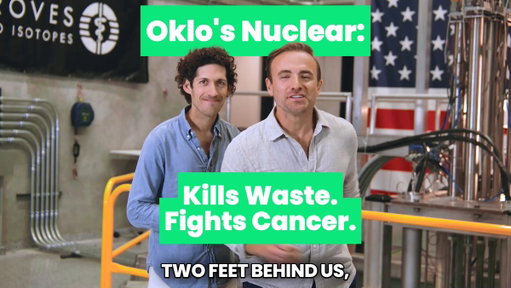 The 1st podcast recorded inside a nuclear reactor.

We sat down with @jakedewitte, co-founder and CEO of @oklo, just feet from actual splitting atoms.

We talked about why nuclear got cancelled in the 80s, and how his nuclear is safer, recycles nuclear waste, and (*checks notes*) fights cancer.

This one’s special, Yetis. WATCH the full episode wherever you get your pods!