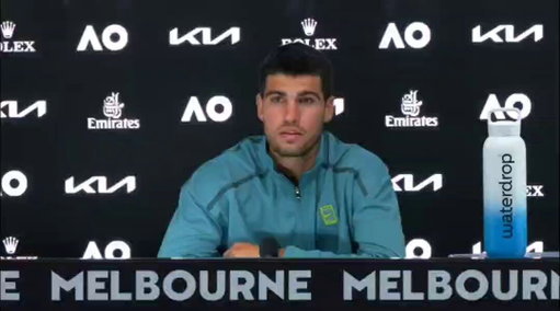 Carlos Alcaraz was asked what advice he would give to Joao Fonseca, Learner Tien, and Jakub Mensik.

​His response is pure gold:
​“I talk like I'm 30 years old… I'm only two years older than them. What advice? Don't beat me, I guess.” 😂

