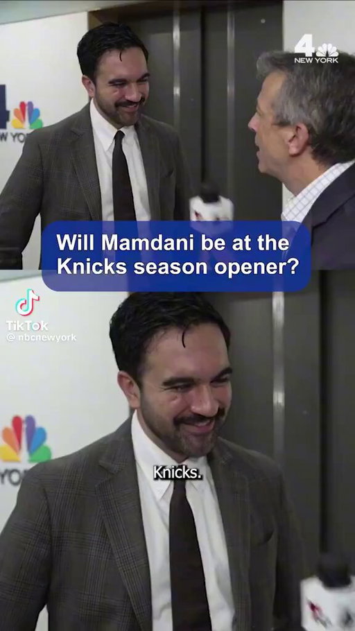 Mayor Zohran Mamdani was asked if he’d be at the Knicks’ opening night.

Mamdani: “Brother, I do not have $2,000.” 