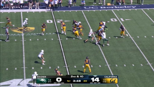 80-YARDS TO THE CRIB 🐻

@KyiongrayesII takes the rock to the endzone for his first touchdown as a Bear.

📺 @accnetwork 

#GoBears 