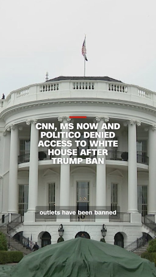 The Secret Service denied CNN's Betsy Klein access to the White House on Saturday and seized her press pass, one day after President Donald Trump announced that he was banning CNN, MS NOW and Politico. Authorities also denied access to journalists from Politico and MS NOW. CNN's Brian Stelter reports. https://t.co/D52MAoBsOY