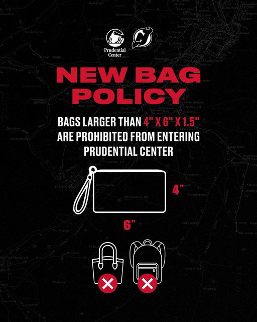 Some bags made the cut. Some didn't. 

There's a new bag policy at @PruCenter, starting with tomorrow's preseason game. Check that yours makes the list. 