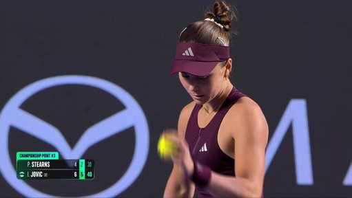 Title defended 😤

Iva Jovic defeats Stearns 6-4, 6-2 and is again the champion in Guadalajara! 

#GDLOpen 