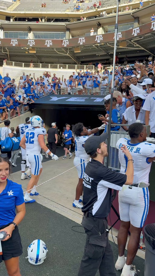 Don’t let anyone make this win about A&M being overrated

That’s a team that went 11-1 last year, made the CFP, and lost a barn burner to the National Runner-Up

They returned almost their entire team this year

And Kentucky just dog walked them in their own stadium

Kentucky and Will Stein are Legit

Stay tuned https://x.com/BleedBNetwork/status/2101448891497402591/video/1