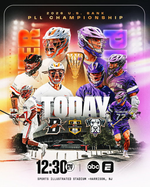 IT ALL COMES DOWN TO THIS— IT’S CHAMPIONSHIP SUNDAY! 🏆🔥 

The 2026 @usbank PLL Championship: @DenverOutlaws  VS. @PLLWaterdogs 12:30 PM ET on @ABC! 
