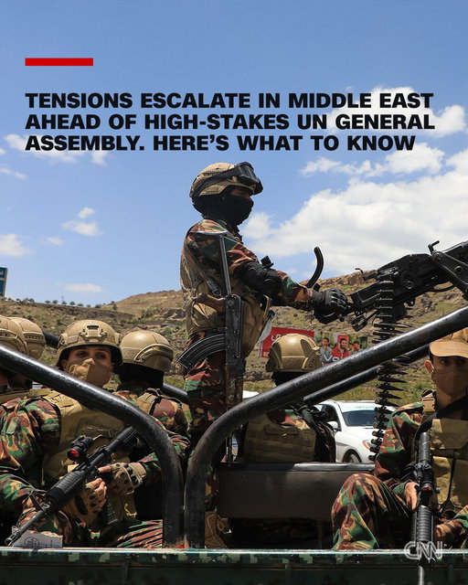 As world leaders prepare to gather in New York for the United Nations General Assembly this week, a growing number of flashpoints across the Middle East are raising concerns about a wider regional escalation. 

Here's what to know: https://t.co/54h1zrqYFr 