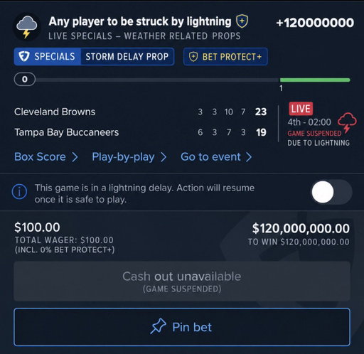 Live bet I'm on for Browns Buccaneers 🚨

Too good to pass up 