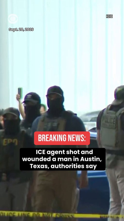 BREAKING: A federal immigration agent shot and wounded a man on Sunday in Austin, Texas, authorities said.

Chief of Austin-Travis County EMS Robert Luckritz said at a news conference that he believes the man was shot once in the torso and that he was still in serious condition.

Austin Mayor Kirk Watson said that, while the man's condition was serious, he was stable. Watson said he did not know the nationality of the man who was shot.