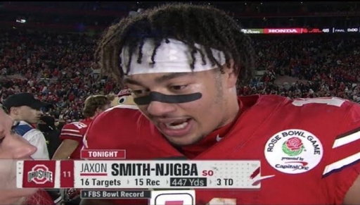 Jets saw JSN drop 447 receiving yards in the Rose Bowl and said “No Thanks” 😭😭 