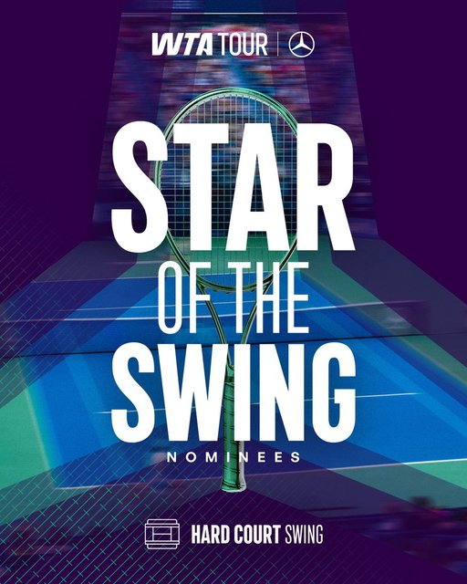 It’s time to vote 🗳️

Who was your Star of the Hard Court Swing? Have your say! 👇

https://www.wtatennis.com/star-of-the-swing

@MercedesBenz | #RallyTheWorld 