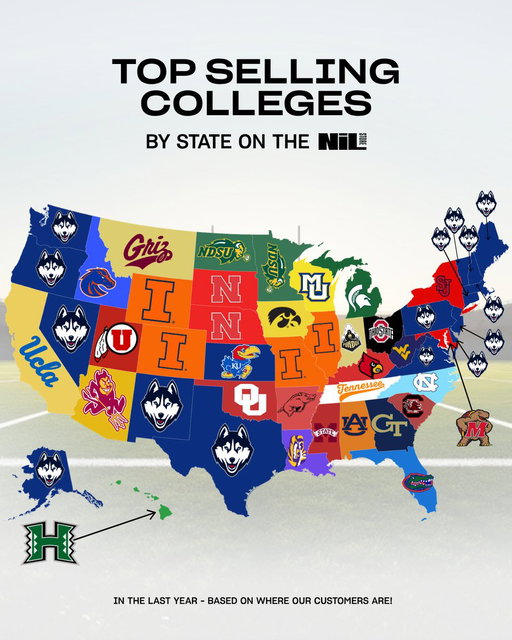 What schools are owning their state? 
What fans are crossing state lines? 

Take a look 👀 