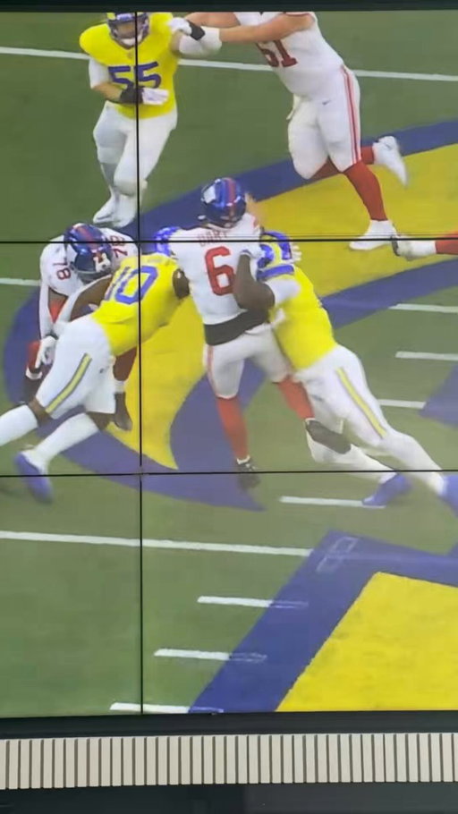 Jaxson Dart’s knee bent the wrong way😭 