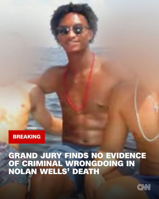 A grand jury unanimously found that there was no evidence to support bringing charges in the death of Nolan Wells, an 18-year-old who was found dead after a Fourth of July trip with friends off the coast of Mississippi. https://cnn.it/4dRsR5g 