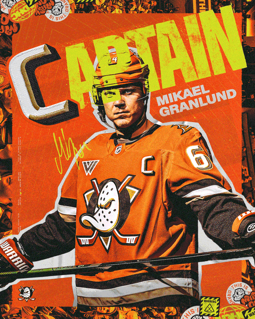 CAPTAIN GRANNY!

Mikael Granlund becomes the 10th captain in Anaheim Ducks history.

#FlyTogether 