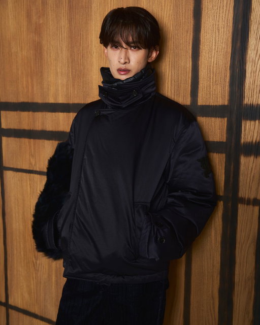 Brand ambassador Koji Mukai at the Burberry Summer 2027 show 