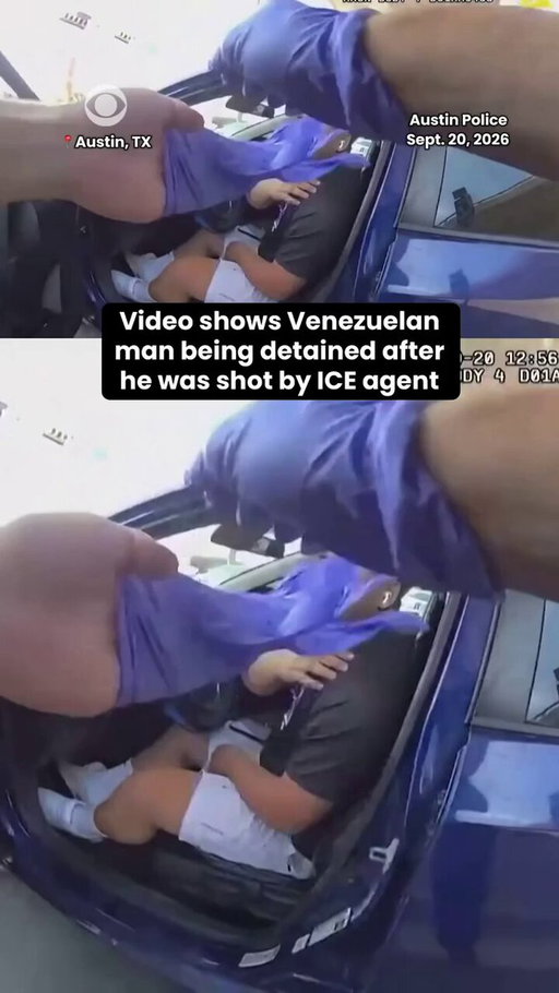 Austin police released video showing the aftermath of a federal immigration agent shooting a Venezuelan man in Texas on Sunday.

The man’s attorney said he spent the night in ICE detention with a bullet lodged in his back and was later hospitalized for treatment of paralysis on his left side. He said he was not receiving adequate medical care while detained. The Department of Homeland Security disputed that account, saying he received pain medication and other treatment.

The local district attorney’s office has asked federal officials to halt his deportation proceedings while the shooting is investigated.