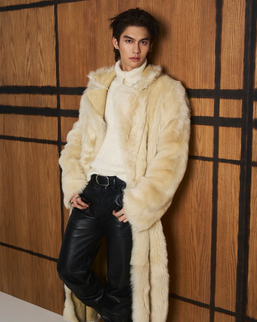 Brand ambassador Bright​ at the Burberry Summer 2027 show 