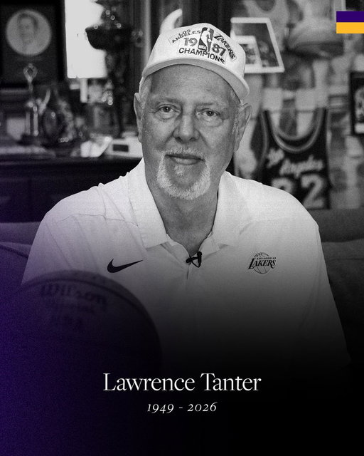 Lawrence Tanter, forever in our hearts as a member of the Lakers family 💜 