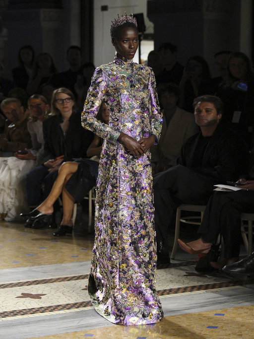 #AwarOdhiang and #LarissaIapichino in #Gucci at Vogue World: Milano. 