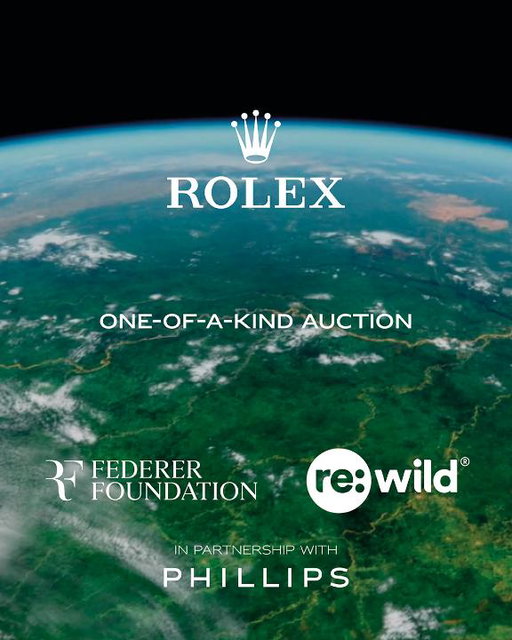 A call for action. A response through watchmaking. Four Cosmograph Daytona watches will be auctioned in partnership with Phillips, with proceeds benefiting the Federer Foundation and Re:wild. London, 28 September. More https://on.rolex.com/auctions__ #RolexFamily #Reachforthecrown 