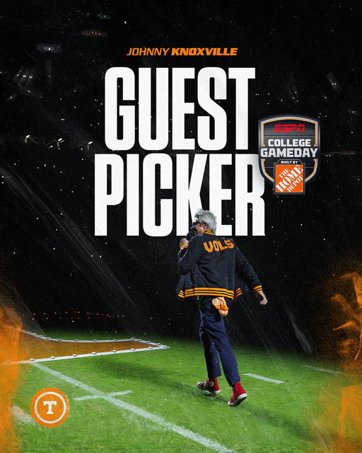 Can’t wait to have you back on Rocky Top, Johnny!

@CollegeGameDay | #GBO 🍊 