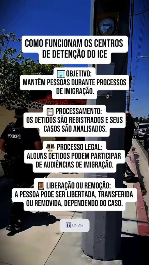 🏢 Você sabe como REALMENTE funcionam os centros de detenção do ICE nos EUA?

📲 Envie uma mensagem ou ligue para 617-245-8090 e agende sua consulta gratuita hoje mesmo. 