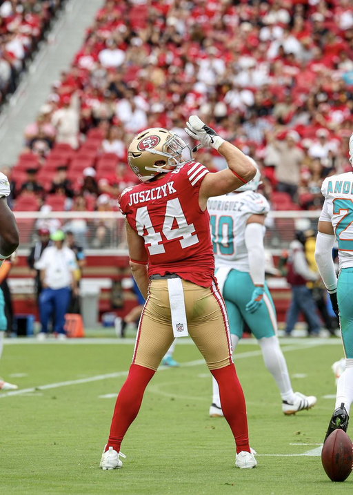 🚨JUST IN: The NFL fined 49ers fullback Kyle Juszczyk $14,926 for “imitation of chugging a beer.”

Juszczyk: “I don’t even drink beer.” 