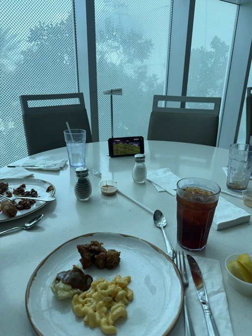 Today Germany plays against Netherlands in the Nations League. We walked across the street to a Casino hotel that has a buffet restaurant for 21$. We’ve been sitting here for a while watching the match and every 15–20 minutes we get up and grab some more food😅 