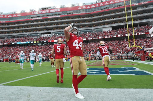 Kyle Juszczyk scores a touchdown, pretends to take a drink, and gets fined $14,926.

Then the broadcast cuts to a beer commercial.

The NFL says the 49ers fullback's celebration was an "imitation of chugging a beer" that could be considered "in poor taste," even as the league maintains major alcohol sponsorships and teams sell alcohol inside stadiums.

Juszczyk is appealing the fine and says there's another problem with the league's conclusion: "I don't even drink beer."

And yes, the player everyone calls "Juice" is caught in the middle of it.

The irony gets thicker when you look at the league's sponsors. Full story here: https://t.co/scYwFpnNDZ

@Outkick