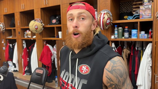George Kittle responds to Kyle Juszczyk getting fined for his celebration, via @LombardiHimself:

"I think we're going to sign a petition, Juice's new nickname is 'Beer' now."

