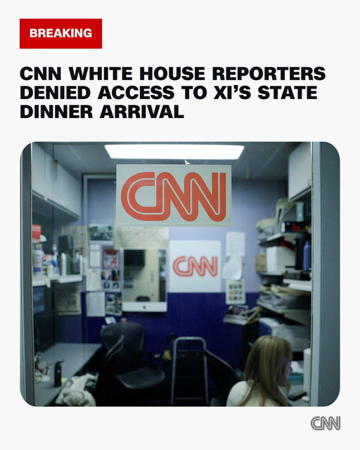 The White House has denied two CNN journalists from covering Chinese leader Xi Jinping’s arrival back at the White House for a state dinner, after trying to tell the network which type of journalists could cover the event. https://t.co/0Kx3Sqv6Z3 