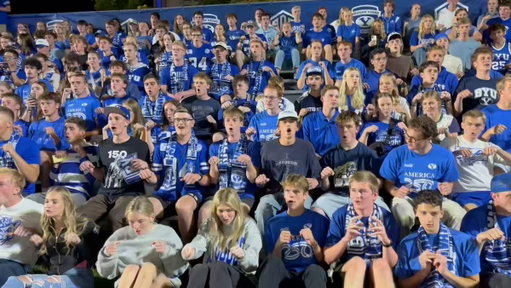 BYU student section channeling their inner Norway 🇳🇴 

@Erling do you approve? 