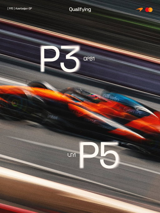 Lining up P3 &amp; P5 for the Azerbaijan Grand Prix 🇦🇿

#McLarenF1 | #AzerbaijanGP🇦🇿 