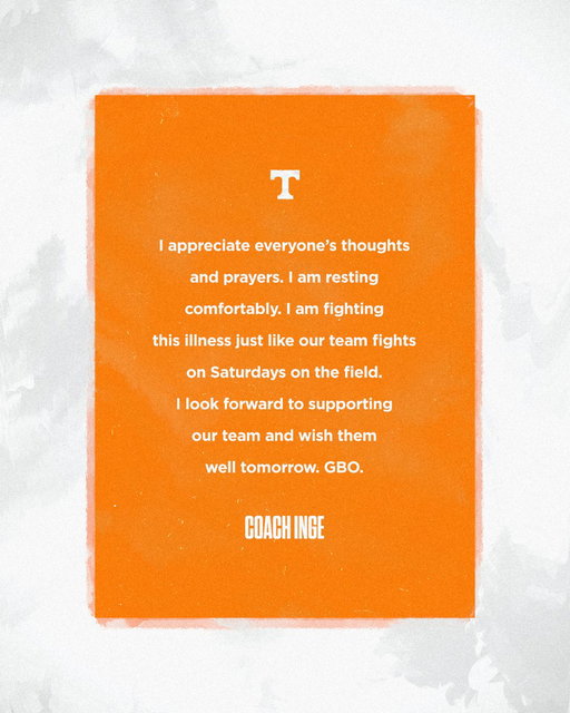 A message from Coach William Inge 🧡 