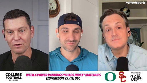 "I don't know that an 8-win mark allows him to stay around this year." 😬

@AndyStaples, @RossDellenger and @38Godfrey weigh in on expectations for Lincoln Riley ahead of Oregon-USC on Saturday.

(via College Football Enquirer) 