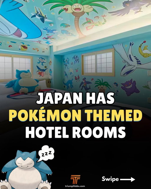 Japan has Pokémon themed hotel rooms 😎 would you stay here? 🏨 