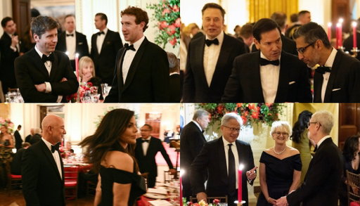 Cumulative net worth of tech execs at Trump and Xi's state dinner last night: 

$2.4 trillion 