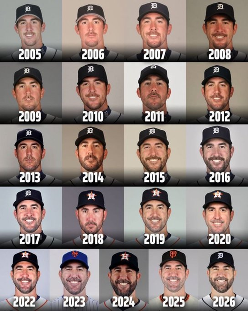 Justin Verlander through the years 