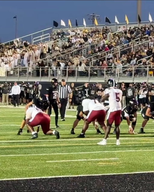 Oklahoma commit Seneca Driver (6'6", 230 lbs) Gronk spiked the cornerback to the ground after the pick and was flagged for it 😳

Driver was previously ejected and suspended this season for unsportsmanlike conduct 

(Via @awireman) 