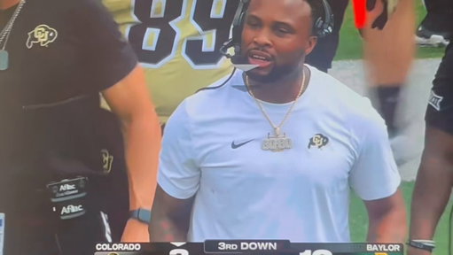 "Stop being scared" 

Colorado QB Julian Lewis was benched shortly after this clip of his offensive coordinator aired 
