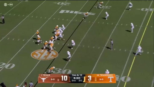 Referee: “Unsportsmanlike conduct, defense, No. 1, for simulating using the restroom.” 