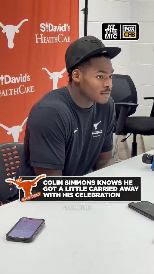 Colin Simmons addresses his unsportsmanlike conduct penalty and apologizes for his viral celebration against Tennessee. 

(via @EvanVieth) 