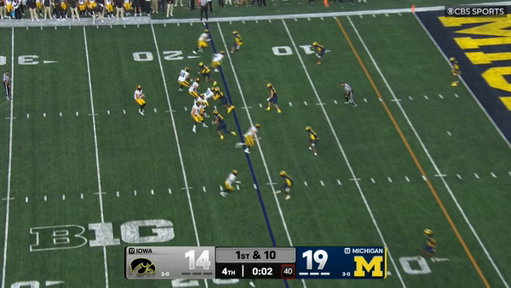 IT’S AN IOWA HAWKEYES MIRACLE AT MICHIGAN

ANOTHER SECOND ADDED WOULDN’T SAVE MICHIGAN  