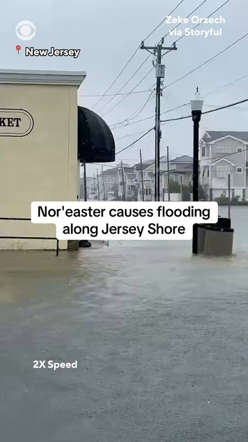 A powerful nor’easter slammed the Mid-Atlantic coast on Saturday, flooding communities along the Jersey Shore.

The National Weather Service issued a coastal flood warning for the area, noting that residents could see two to three feet of inundation above ground level in low-lying areas near shorelines.

In a post on X, New Jersey Governor Mikie Sherrill said, "We may see a lull in some conditions today, but this storm is not over. We’re closely watching tonight’s high tide, so please stay vigilant and continue to follow local guidance."