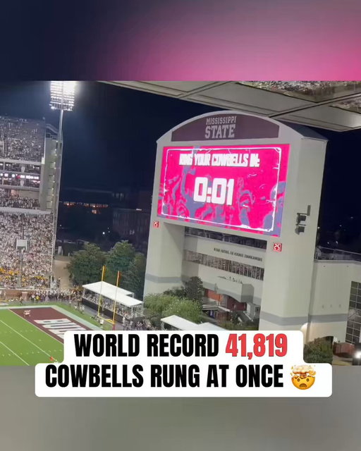 Mississippi State sets the world record with 41,819 cowbells rung simultaneously during tonight's game vs. Missouri 🔥

(via @MyDawgsPod) 